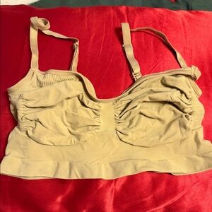 SKIMS Tan Ruched Bralette